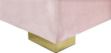 Presley Contemporary 3pc. Sectional with Deep Tufting & Gold Chrome Legs for Luxurious Comfort