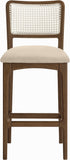 Atrium - Upholstered Bar Stool (Set of 2) - Brushed Brown Frame
