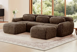 MELLOW 114" 3-Seater Sofa with 2 Ottomans