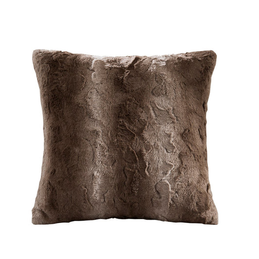 20x20" Faux Fur Throw Pillow