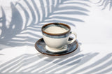 Porcelain Tea Cups & Saucers, 210ml, Set of 6