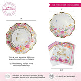 Baby in Bloom 62pc Floral Tableware Set