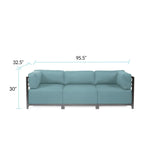 Axis 3pc Sectional Sterling Breeze Titanium Frame