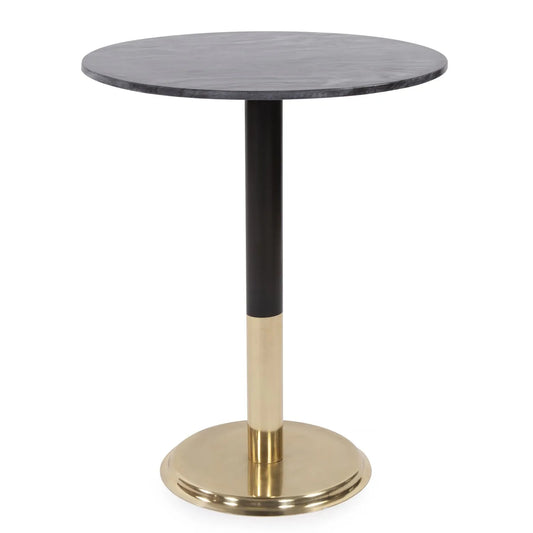 Micca Club Black Marble Bistro Table