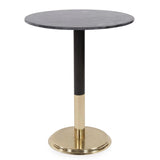 Micca Club Black Marble Bistro Table