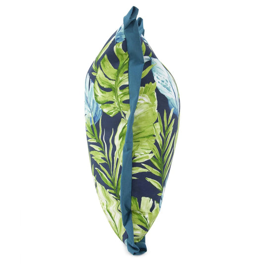 24 x 24 Outdoor Pillow Cardoon Indigo - Down Alternative Insert