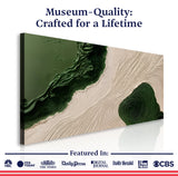 Green Rivers Abstract Wall Art XII