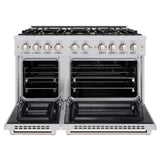 ZLINE 48" Select Gas Range Convection Gas Oven Stainless Steel Brass Burners HGR-BR-48
