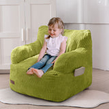MAXYOYO Kids Bean Bag Chair, Stuffed Toddler Bean Bag Sofa with Filler Bean Bag Chair for Boys and Girls, Green
