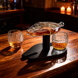 Galactic Cruiser Birthday Gifts for Men Dad, Galaxy Spaceship Whiskey Decanter Sets
