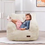 MAXYOYO Kids Sherpa Bean Bag Chair, Teddy Lazy Sofa for Girls and Boys,  Beige