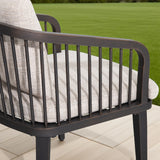 Asheville Patio Rectangular Dining Table and 6 Dining Chair