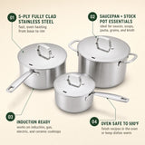 5-Ply Stainless Steel Pot Set