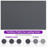 PURPLE LEAF Patio Chaise Lounge Plastic Pool Outdoor Lounge Chair with Aluminum Frame Stackable Patio Tanning Chairs for Poolside Sunbathing Beach Deck Yard