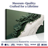 Green Rivers Abstract Wall Art VI