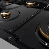 ZLINE 48" Paramount Gas Rangetop Stainless Steel Brass Burners SRT-BR-48