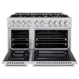 ZLINE 48" Select Dual Fuel Range Gas Cooktop Electric Convection Oven Stainless Steel HDR48