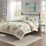 Garden Study Cotton Twill Comforter Set, Khaki