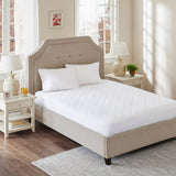 All Natural Cotton Percale Quilted Mattress Pad