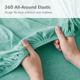Jersey Knit All Season Sheet Set, Aqua