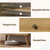 Wholesale Accent Cabinet with Drawers Set of 2, Entryway Cabinet