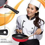 Moss & Stone 3-Piece Red Nonstick Cookware Set