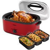 26QT/28QT Electric Roaster with Buffet Server