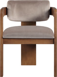 Sacha - Velvet Dining Chair With Brown Base (Set of 2)