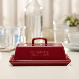 Extra Large Ceramic Butter Dish with Lid