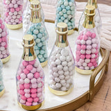 Gold Metallic Champagne Bottle Favor Container - Medium (Set of 12)