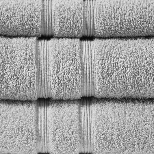 Turkish Cotton 500gsm 6-Piece Bathroom Towel Set, Grey