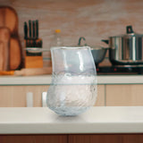 Portage Ice Clear Abstract Glass Vase- Medium