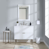 Modernist - Bathroom Vanity With Chrome Legs