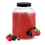 Kook 1 Gallon Glass Drink Dispenser with Spigot