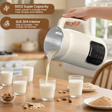 Sunvivi 8 in 1 Nut Milk Maker Machine: 60oz Soy Milk Maker F