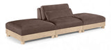 Turin - Chenille Fabric Upholstered Modular Sectional - Brown