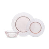 Archie Pink 12pc Dinnerware Set