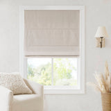 Total Blackout Cordless Roman Shade, Linen