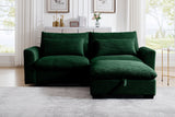 PERTH 86" Loveseat with 1 Ottoman