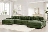 DESEO 170" 4-Seater Sofa with 2 Ottomans