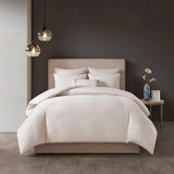 Eggshell 3-Piece Comforter or Duvet Cover Set Decor Pillow