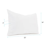 Pillow 14 x 22 Seascape Natural - Down Alternative Insert