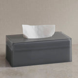 4pc Hand-Painted Clear Resin Bath Decor Set, Charcoal Mist