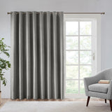 Heathered Patio Window Curtain, Grey