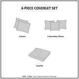 Wholesale 6 Piece Cotton Percale Quilt Set with Throw Pillows, Yellow