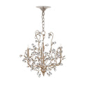 Crystal Bud Small Silver Chandelier