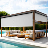 95% Uv Blockout Outdoor Roller Shades For Patio with Valance