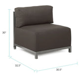 Axis Chair Seascape Charcoal Titanium Frame