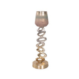 Teresina Gold Ombre Candleholder- Short