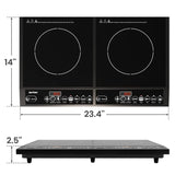 Wholesale Portable Dual Induction Cooktop, Commercial-Grade Electric